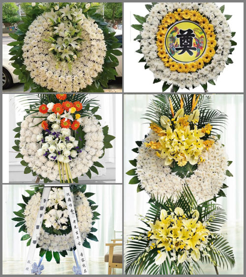 福建三明永安市大湖镇上甲村花圈速递